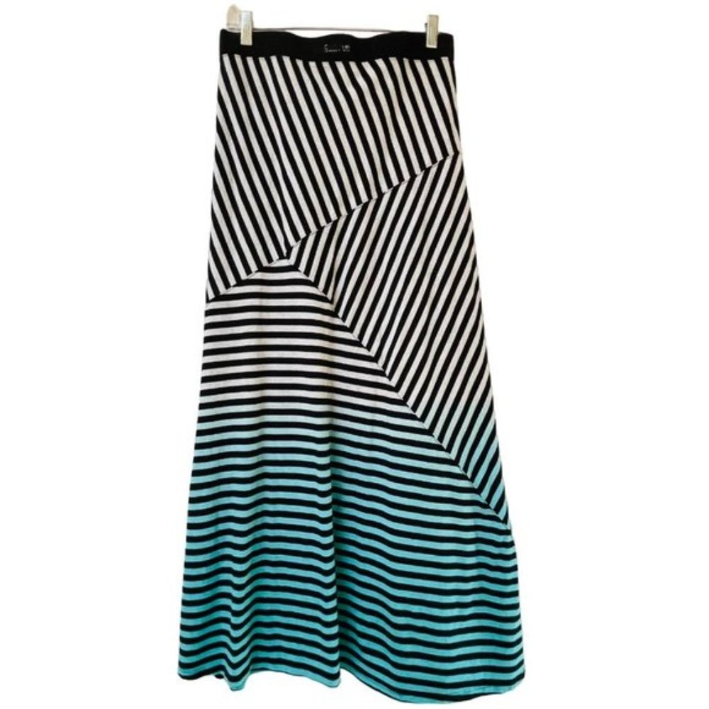Calvin Klein Maxi Skirt  Womens Small Stripes Quick Dry Festival Patchwork - Picture 5 of 10